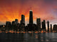 Wonderful Chicago Skyscrapers Silhouette Wall Decal