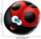 Ladybug Spherical Wall Decal