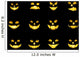 Faces of Jack-o-lanterns Wall Mural