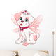 Pink Fairy Dog Wall Decal