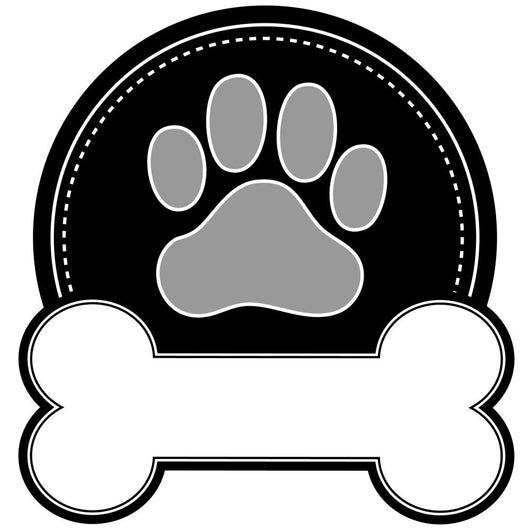 Dog Bone and Paw Wall Decal