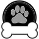Dog Bone and Paw Wall Decal