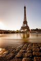 Eiffel Tower and Cobbled