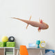Axolotl isolated on white Wall Decal