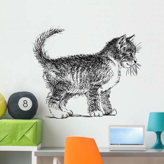 little cat Wall Decal