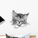 sleeping cat Wall Decal