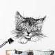 sleeping cat Wall Decal