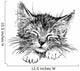 sleeping cat Wall Decal