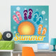 Summer with Sun and Wall Decal