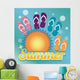 Summer with Sun and Wall Decal