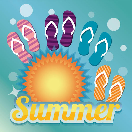Summer with Sun and Wall Decal