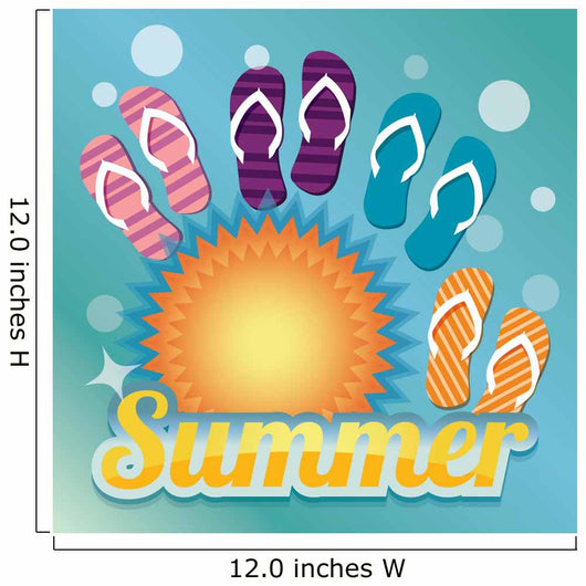 Summer with Sun and Wall Decal