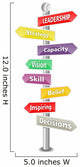 Leadership Wordcloud Colorful Signs