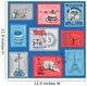 Set Stamps Vintage Paris