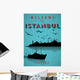 Vinitage Istanbul Poster Wall Mural