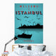 Vinitage Istanbul Poster Wall Mural