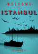 Vinitage Istanbul Poster Wall Mural