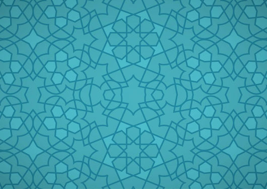 Turquoise Ottoman Pattern Wall Decal