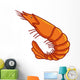 Shrimp Isolated Illustration Wall Decal