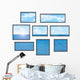 Several Windows White Wall Wall Decal Sticker Set
