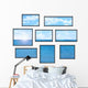 Several Windows White Wall Wall Decal Sticker Set