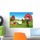 Farmer and Tractor Farm Wall Mural