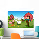 Farmer and Tractor Farm Wall Mural