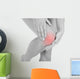 Woman having leg injury Wall Mural