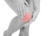 Woman having leg injury Wall Mural