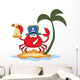 Crab Pirate Wall Decal