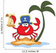 Crab Pirate Wall Decal
