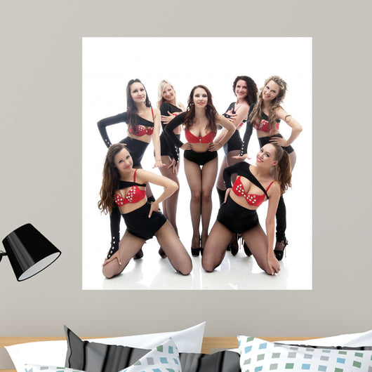 Attractive Smiling Girls Posing