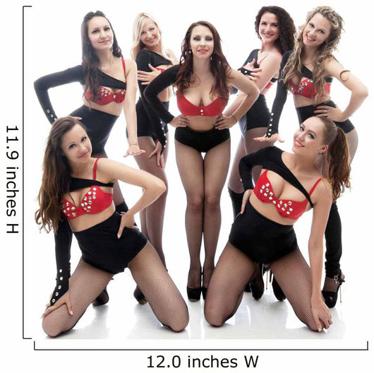 Attractive Smiling Girls Posing