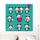 Lezzi - The Cute Panda Wall Decal