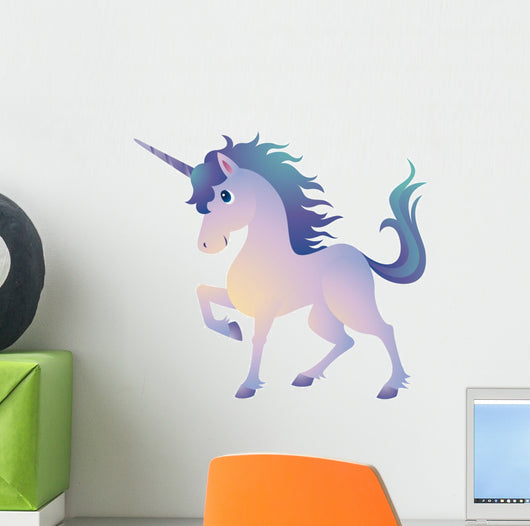 Fun Colorful Unicorn Wall Decal