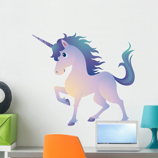 Fun Colorful Unicorn Wall Decal
