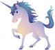 Fun Colorful Unicorn Wall Decal