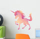 Colorful Pink Cartoon Unicorn Wall Decal
