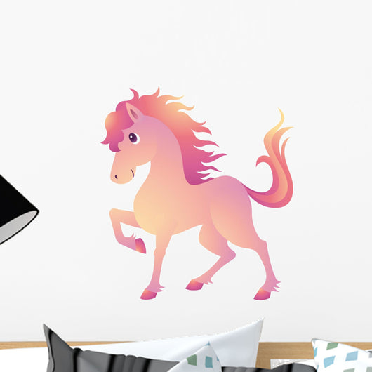 Horse Mane Pink Wall Decal