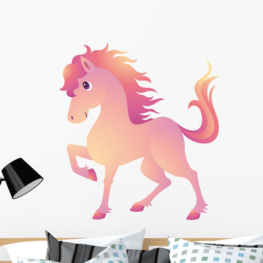 Horse Mane Pink Wall Decal