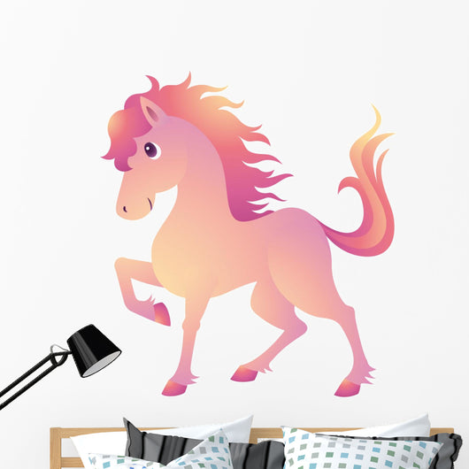 Horse Mane Pink Wall Decal