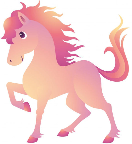 Horse Mane Pink Wall Decal