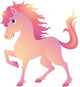 Horse Mane Pink Wall Decal