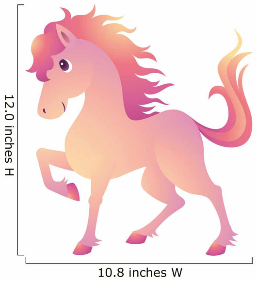 Horse Mane Pink Wall Decal
