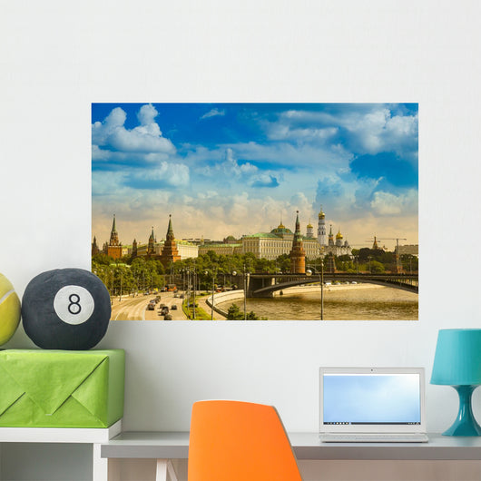 Panoramic Moscow Kremlin Russia Wall Mural