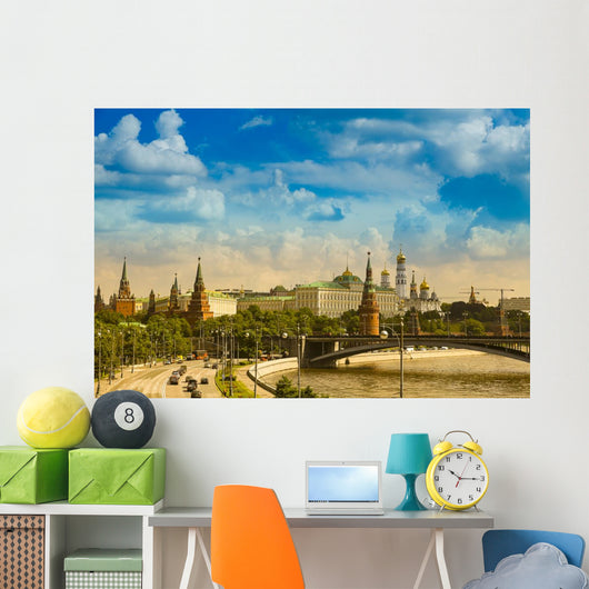 Panoramic Moscow Kremlin Russia Wall Mural