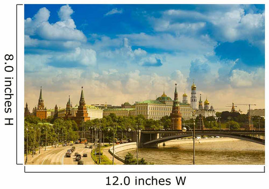 Panoramic Moscow Kremlin Russia Wall Mural