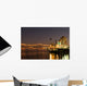 Hotels and bridge over Mississippi river at dusk, New Orleans Wall Mural