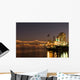 Hotels and bridge over Mississippi river at dusk, New Orleans Wall Mural