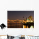 Hotels and bridge over Mississippi river at dusk, New Orleans Wall Mural